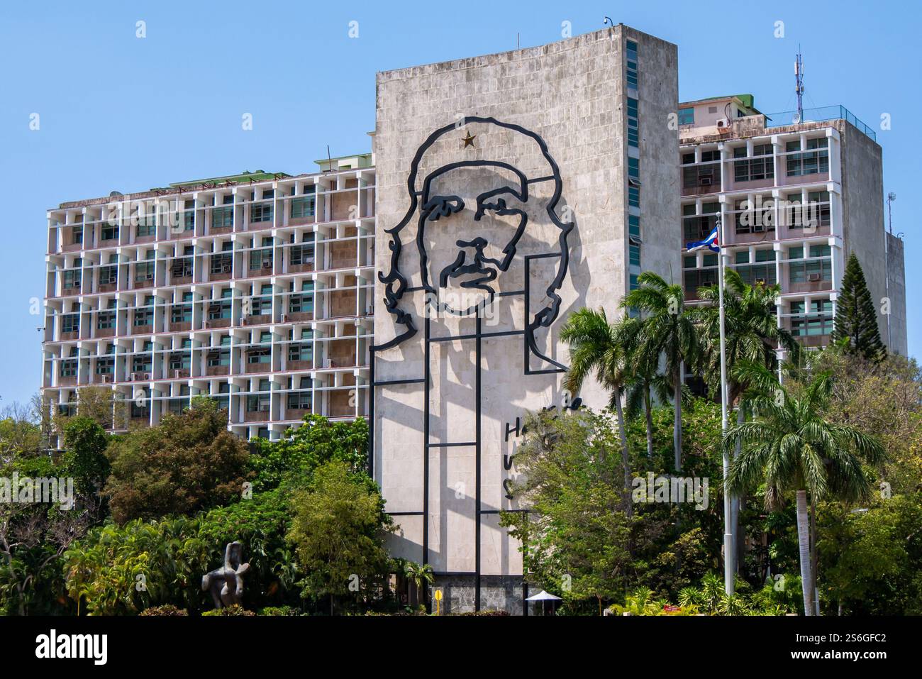 Haus mit Ernesto Che Guevara Stockfoto