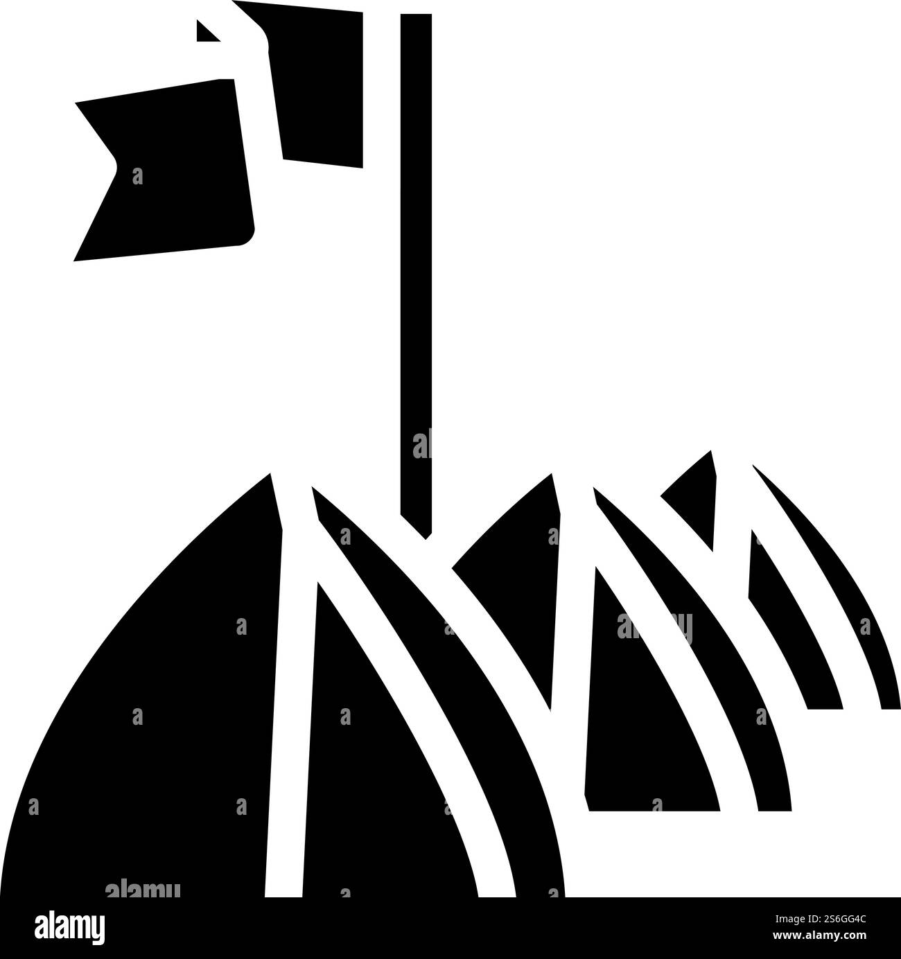 Zeltfestival Event Glyphe Icon Vektor. Schild für Zeltfest-Veranstaltung. Schwarze Abbildung des isolierten Kontursymbols. Zeltfestival Event Glyphe Icon Vektor Illustration Stock Vektor