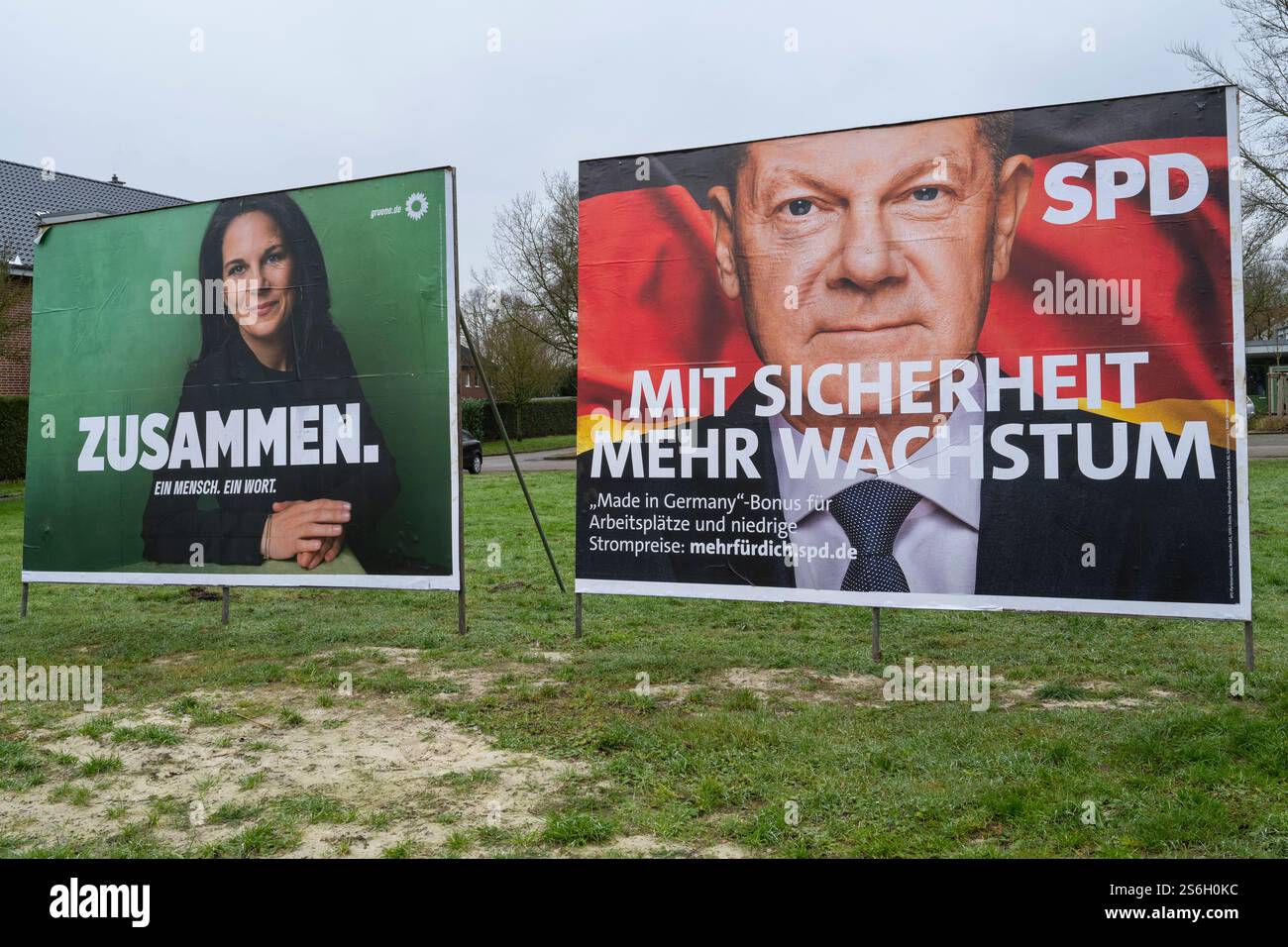 Wahlplakat zur Bundestagswahl 2025 Stockfoto