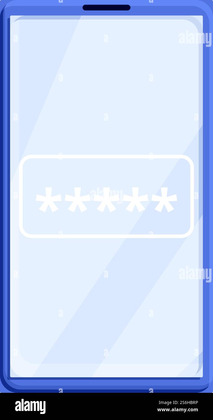 Symbol für Cipher Smartphone. Cartoon von Cipher Smartphone Vektor-Symbol für Web-Design isoliert auf weißem Hintergrund. Cipher Smartphone-Symbol, Cartoon-Stil Stock Vektor