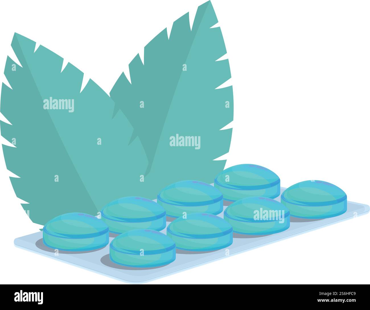 Symbol für kalte Pflanzen-Husten-Tropfen. Cartoon von kalter Pflanze Husten Tropfen Vektor-Symbol für Web-Design isoliert auf weißem Hintergrund. Kalte Pflanze Husten Tropfen Symbol, Zeichentrickstil Stock Vektor