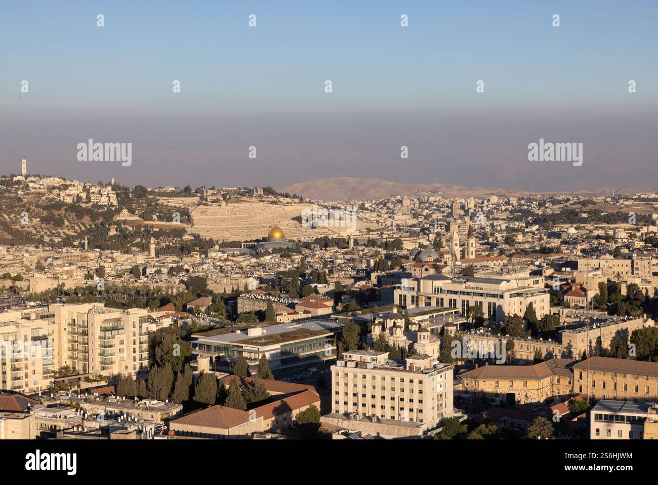 Erhöhter Blick auf Jerusalem, Israel Stockfoto