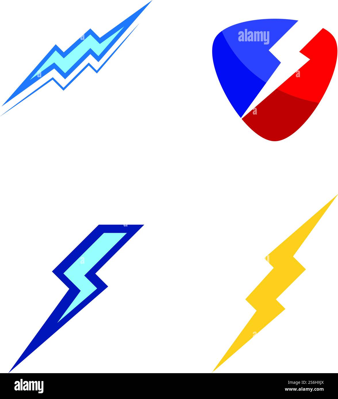 Power Lightning Logo-Vektor-Design Stock Vektor