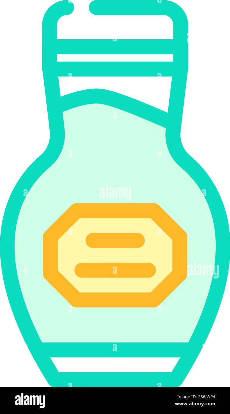 Verpackung Wasabi Farbe Symbol Vektor. Verpackung Wasabi-Zeichen. Isolierte Symboldarstellung. Verpackung Wasabi Farbe Symbol Vektor Illustration Stock Vektor