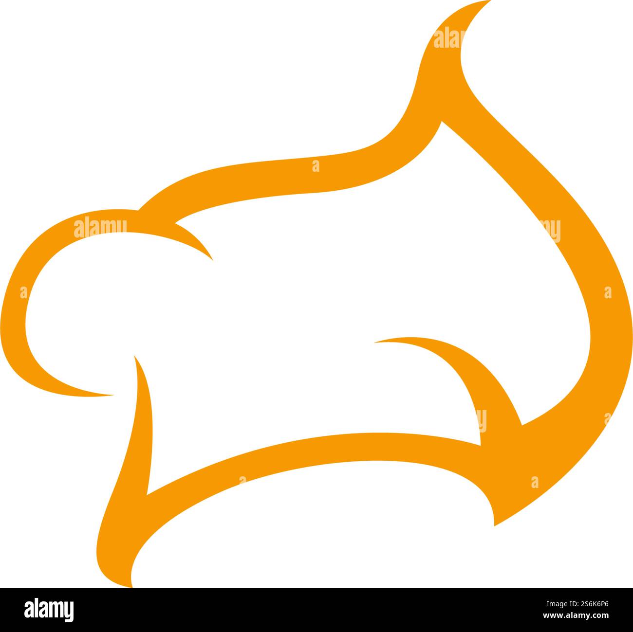 Hat Chef Logo-Symbolvorlage Stock Vektor