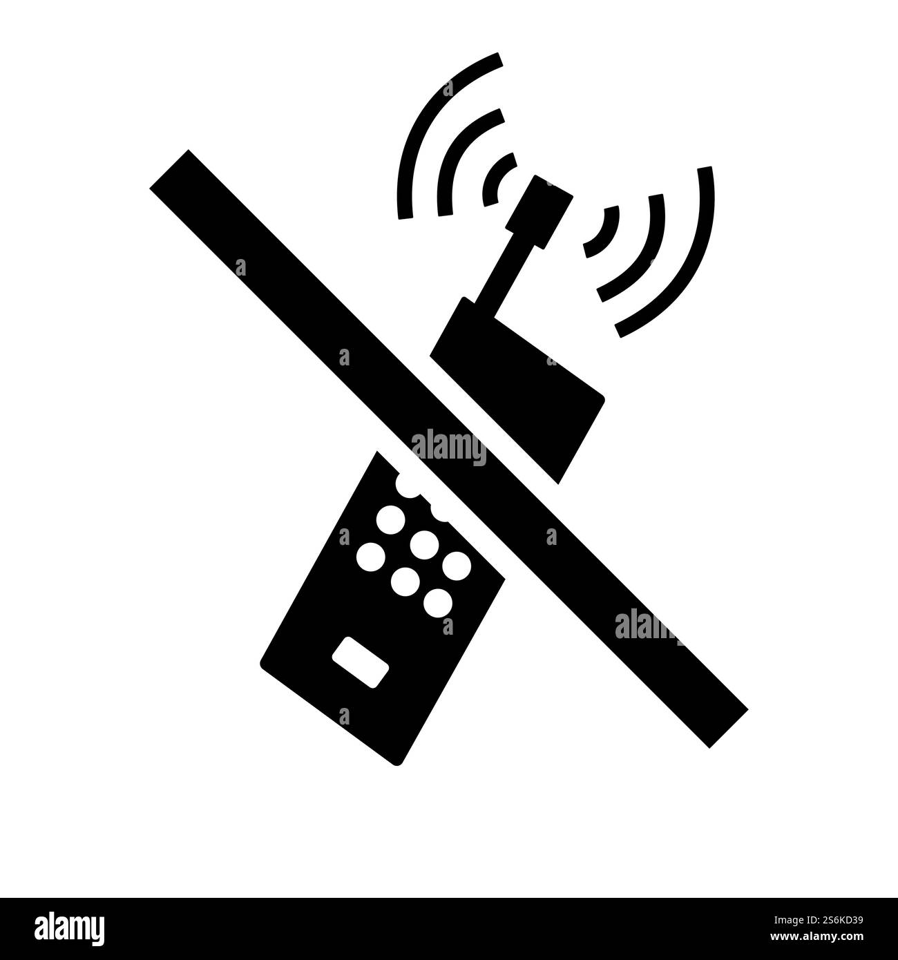 Symbol Verwenden Sie das Telefon nicht Stock Vektor