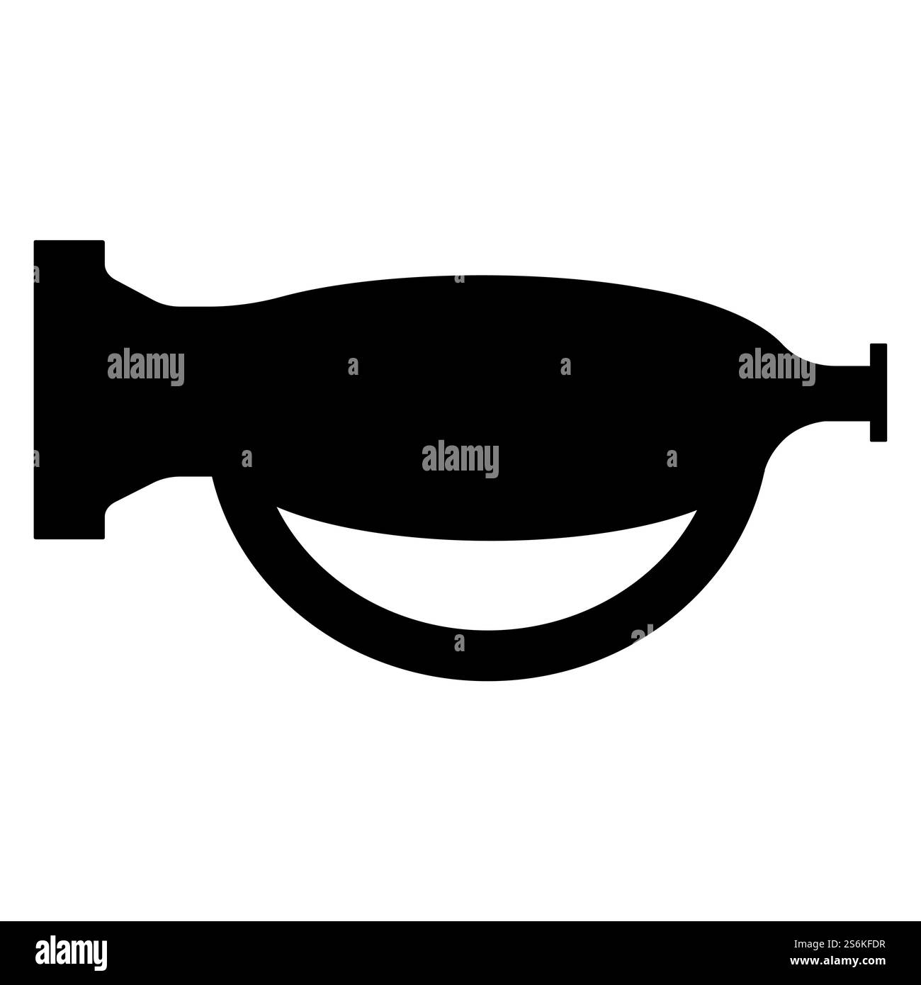 Verwenden Sie Den Ton Nicht, Verwenden Sie Das Horn-Zeichen-Isolat Auf Weißem Hintergrund Nicht, Vektorgrafik Stock Vektor