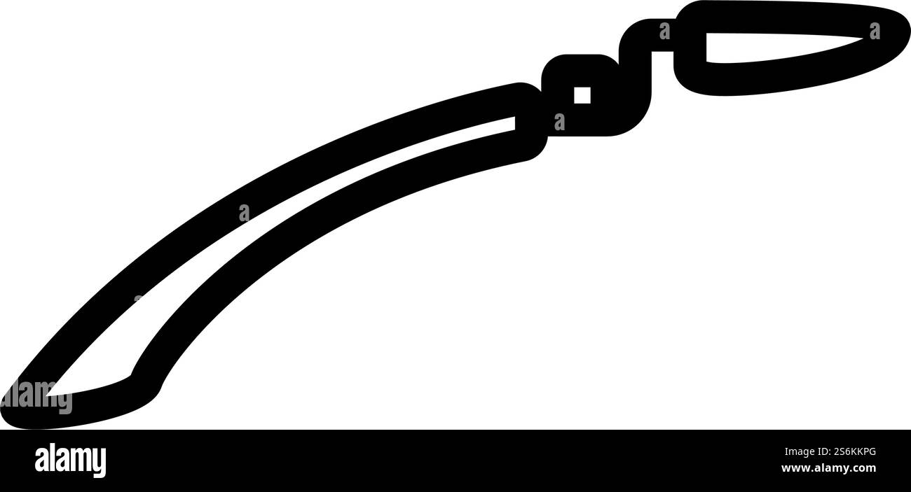 Symbol Für Radkotflügel. Auffälliges Design mit bearbeitbarer Konturbreite. Vektorgrafik. Stock Vektor