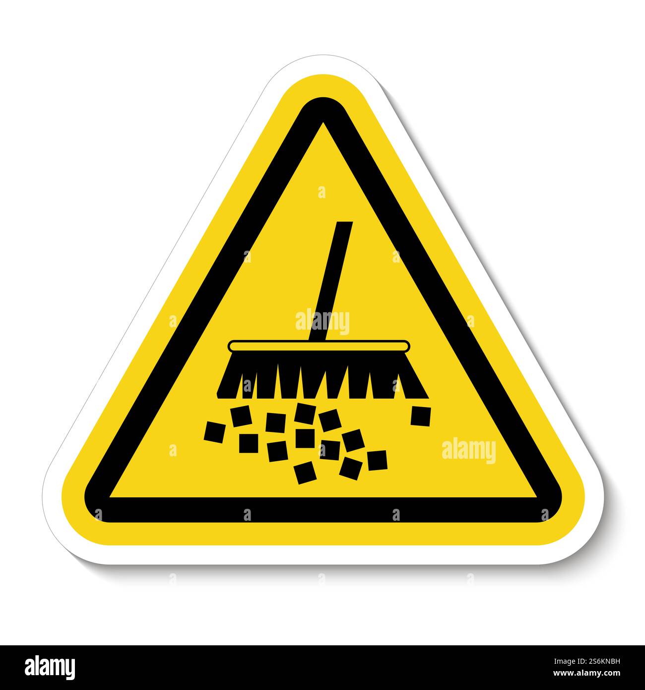 Warnschild Staub Vermeiden Stock Vektor