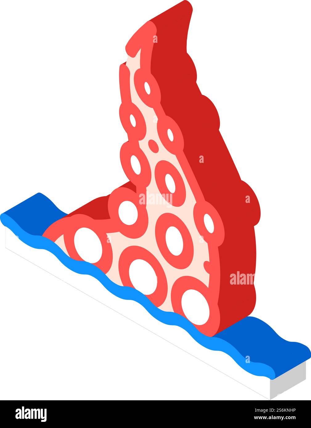 Octopus tentakles isometrischer Ikonvektor. Das Oktopus-Tentakel-Zeichen. Isolierte Symboldarstellung. Oktopus Tentakeln isometrische Iconvektorillustration Stock Vektor