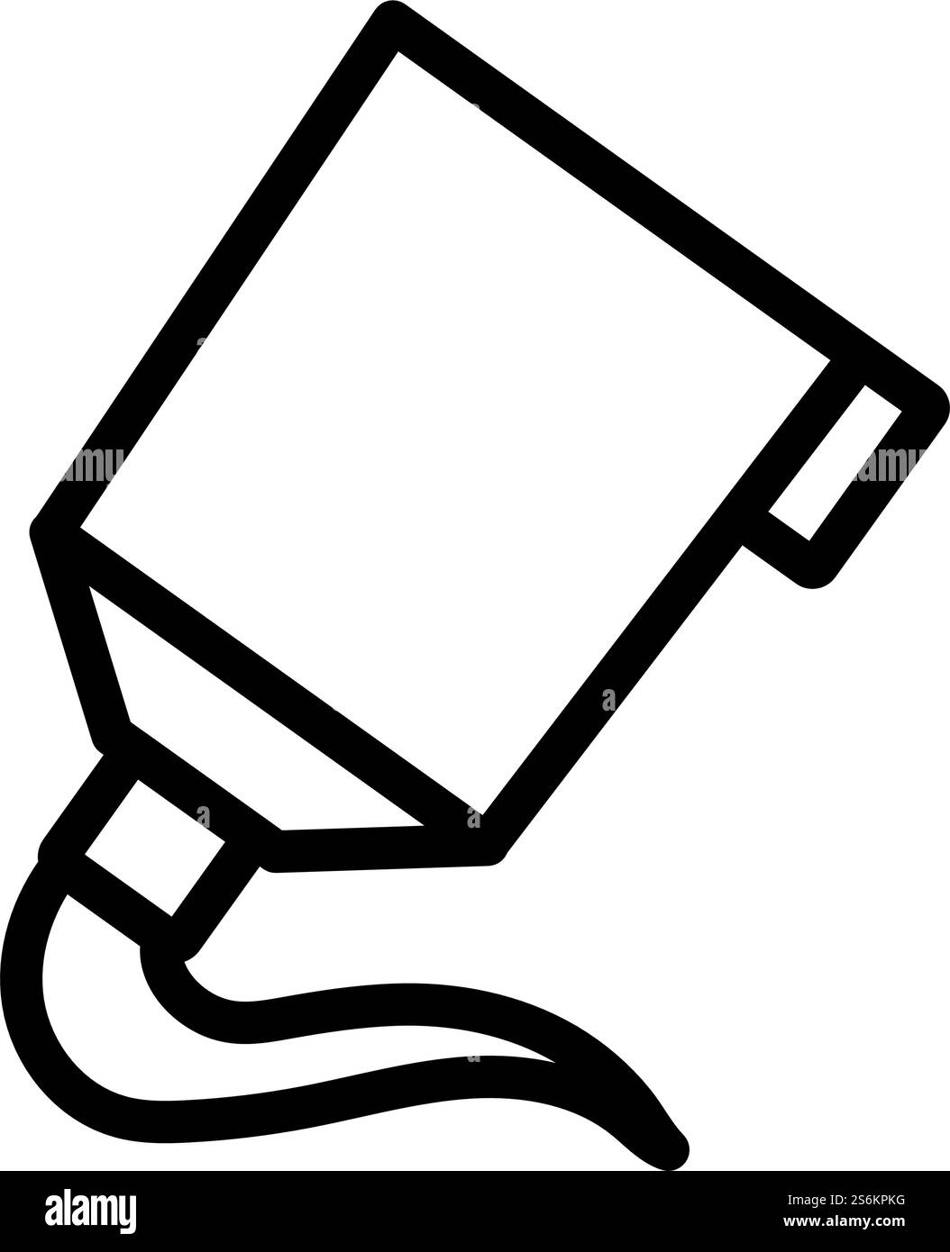 Symbol „Farbtubus“. Auffälliges Design mit bearbeitbarer Konturbreite. Vektorgrafik. Stock Vektor