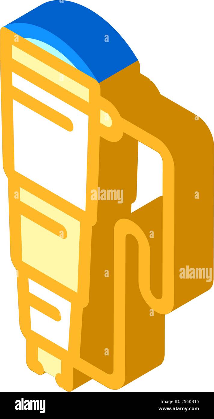 Spyglass Pirate Tool isometrischer Icon Vektor. Spionenglas-Piratenwerkzeug-Schild. Isolierte Symboldarstellung. Spyglass Pirate Tool isometrische Icon Vektor Illustration Stock Vektor