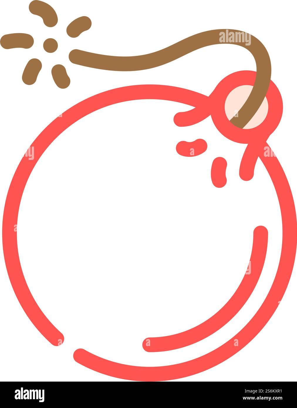 Bombenpiraten-Farbsymbol-Vektor. Bombenpirat-Schild. Isolierte Symboldarstellung. Bombenpiraten-Farbe-Symbol-Vektor-Illustration Stock Vektor