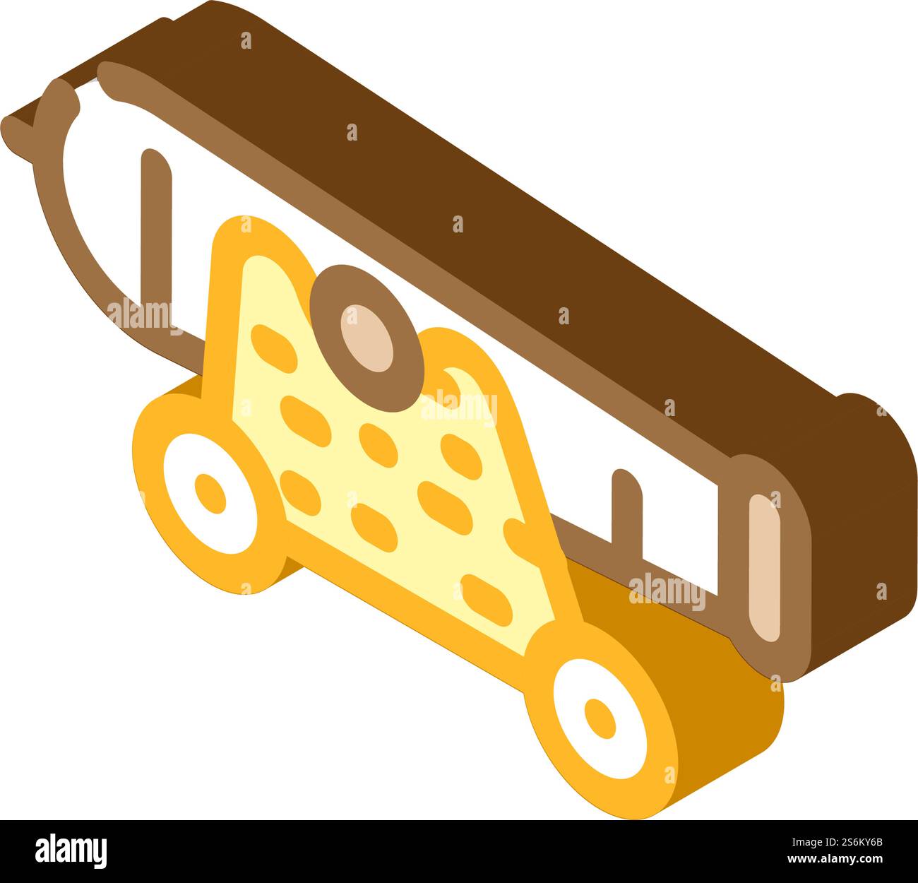 Kanonenpiraten isometrischer Ikonvektor. Kanonenpirat-Schild. Isolierte Symboldarstellung. Kanonenpiraten Isometrie Vektor Illustration Stock Vektor