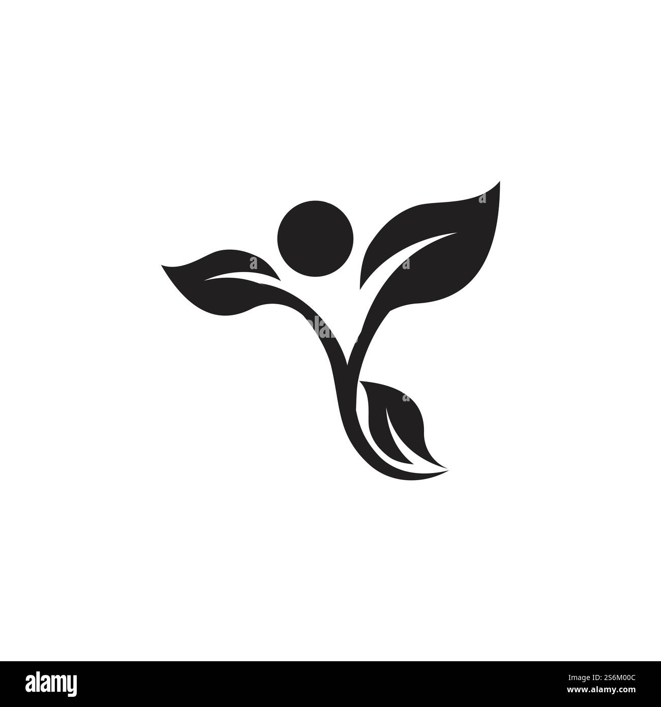 Inspiration für das Logo von Leaf and Shutter Lens Aperture for Nature Fotografen Stock Vektor