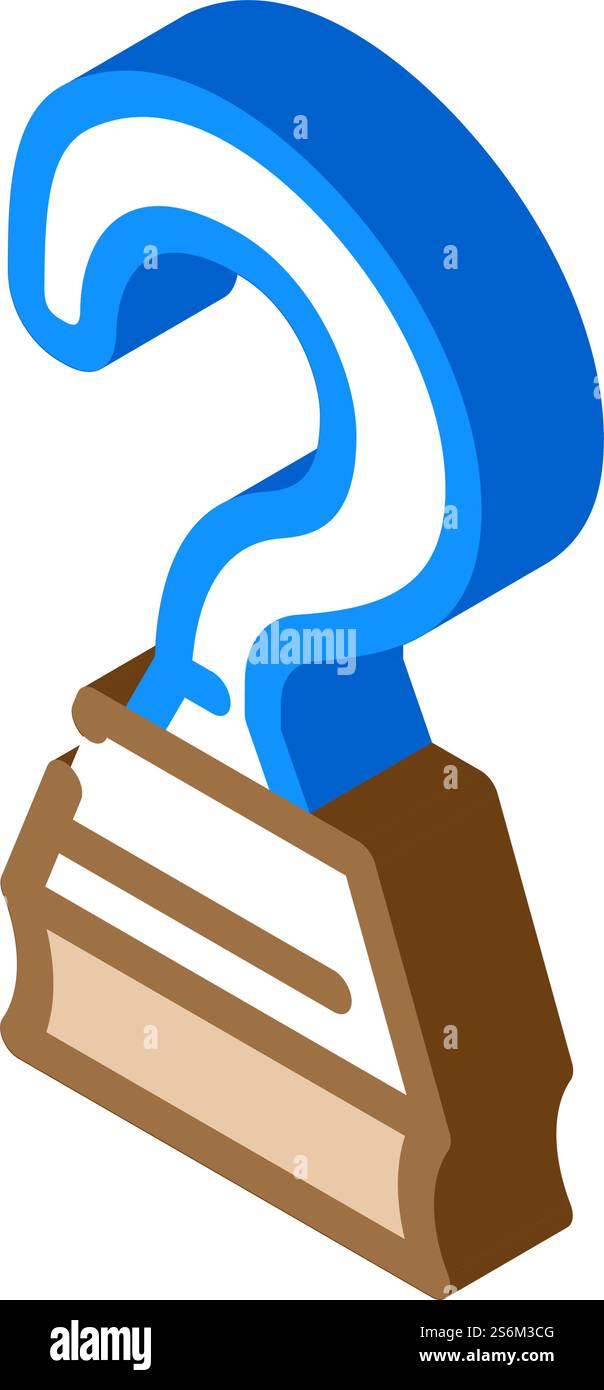 Haken Hand Piraten isometrische Ikonen Vektor. Hängendes Piratenschild aufhängen. Isolierte Symboldarstellung. Haken Hand Pirate isometrische Icon Vektor Illustration Stock Vektor