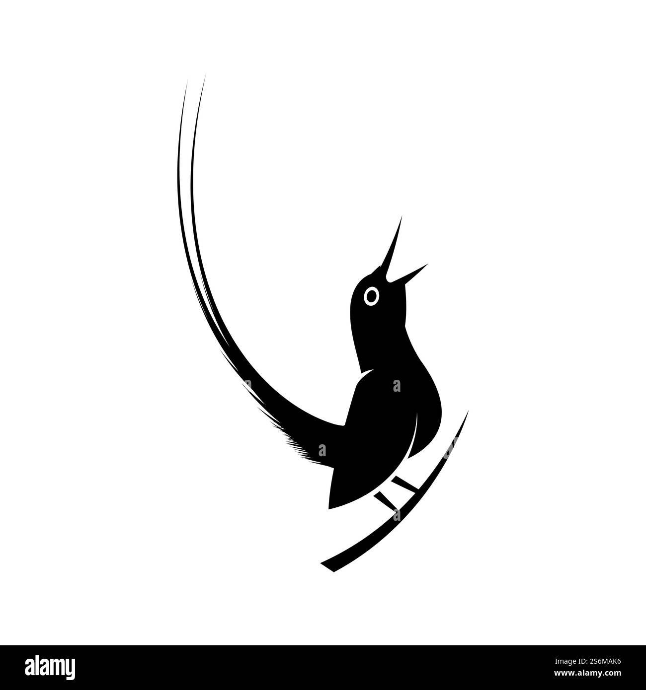 Bird Logo Template Design Vektor, Emblem, Design Konzept, Kreatives Symbol, Symbol Stock Vektor