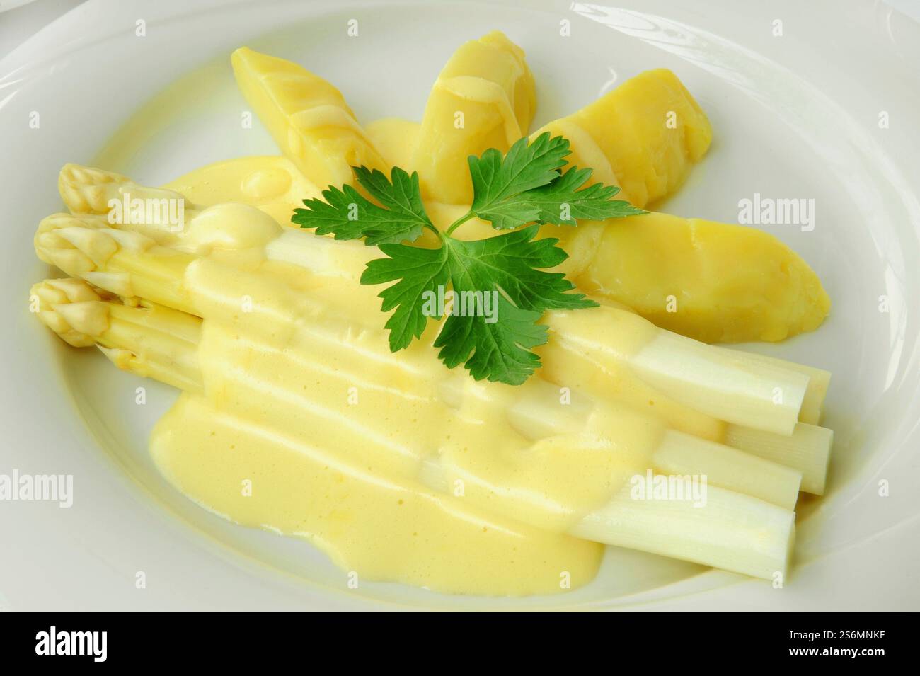 Spargel-Abendessen Stockfoto