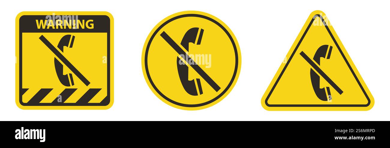 Symbol Verwenden Sie das Telefon nicht Stock Vektor