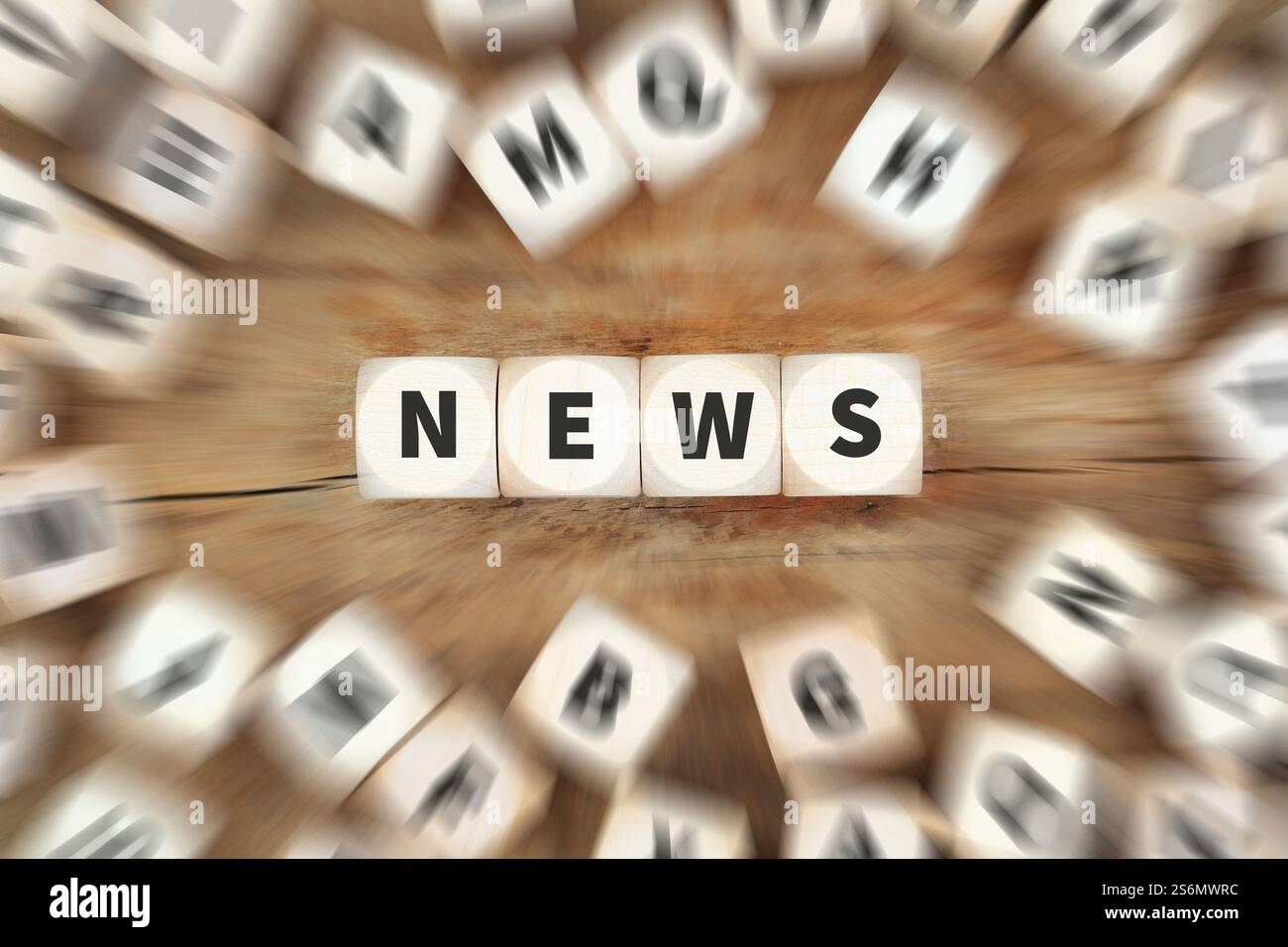 News Online Zeitung News Cube Business Konzept Idee Stockfoto