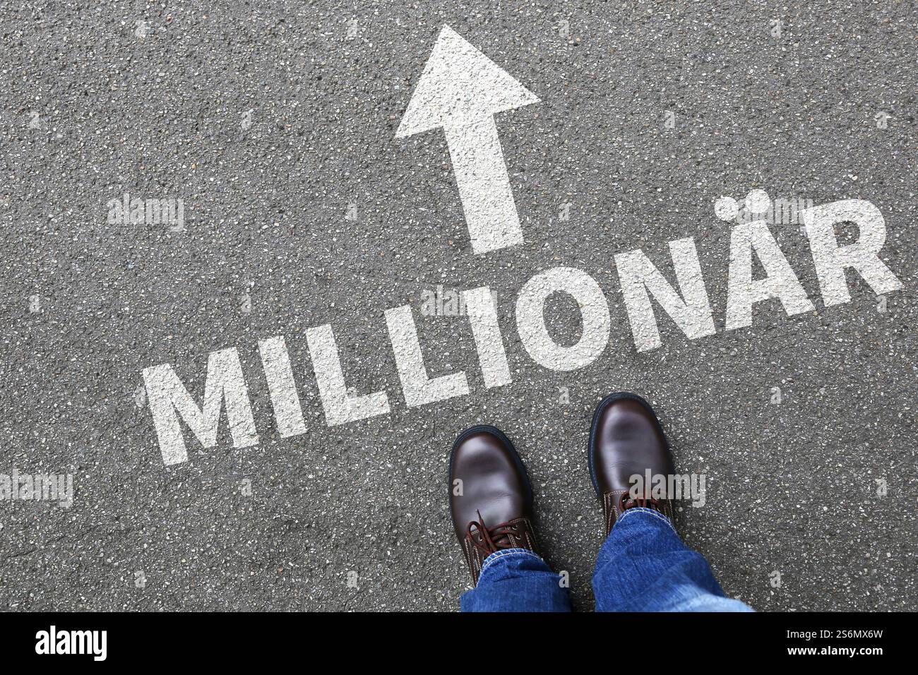 Geschäftsmann Konzept Geschäftsmann Millionär reich Reichtum Erfolg erfolgreiche Finanzen Stockfoto