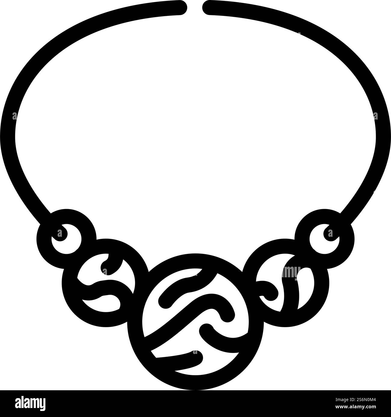 Holzdekoration Linie Symbol Vektor. Dekorationsschild aus Holz. Schwarze Abbildung des isolierten Kontursymbols. Holzdekoration Linie Symbol Vektor Illustration Stock Vektor