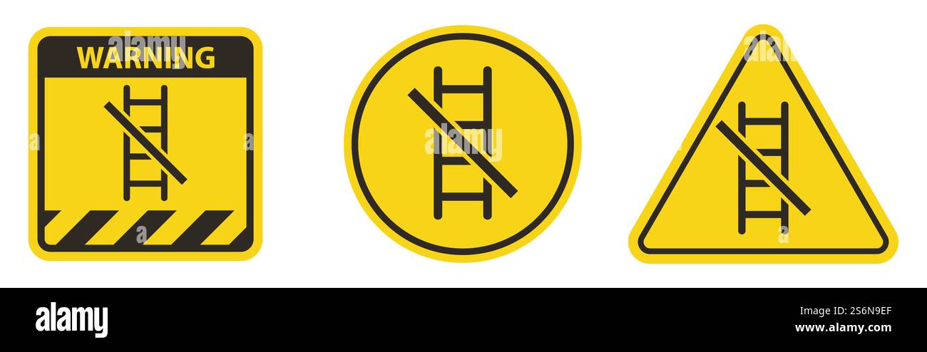 Verwenden Sie Kein Leiternsymbol Stock Vektor