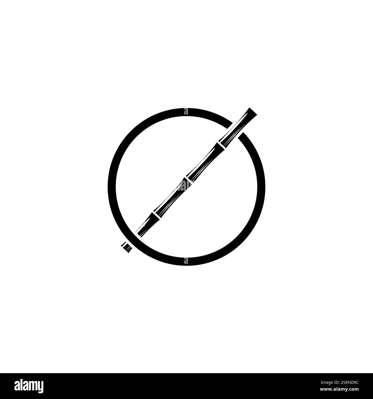 Bambus Logo Vorlage Vektor icon Abbildung design Stock Vektor