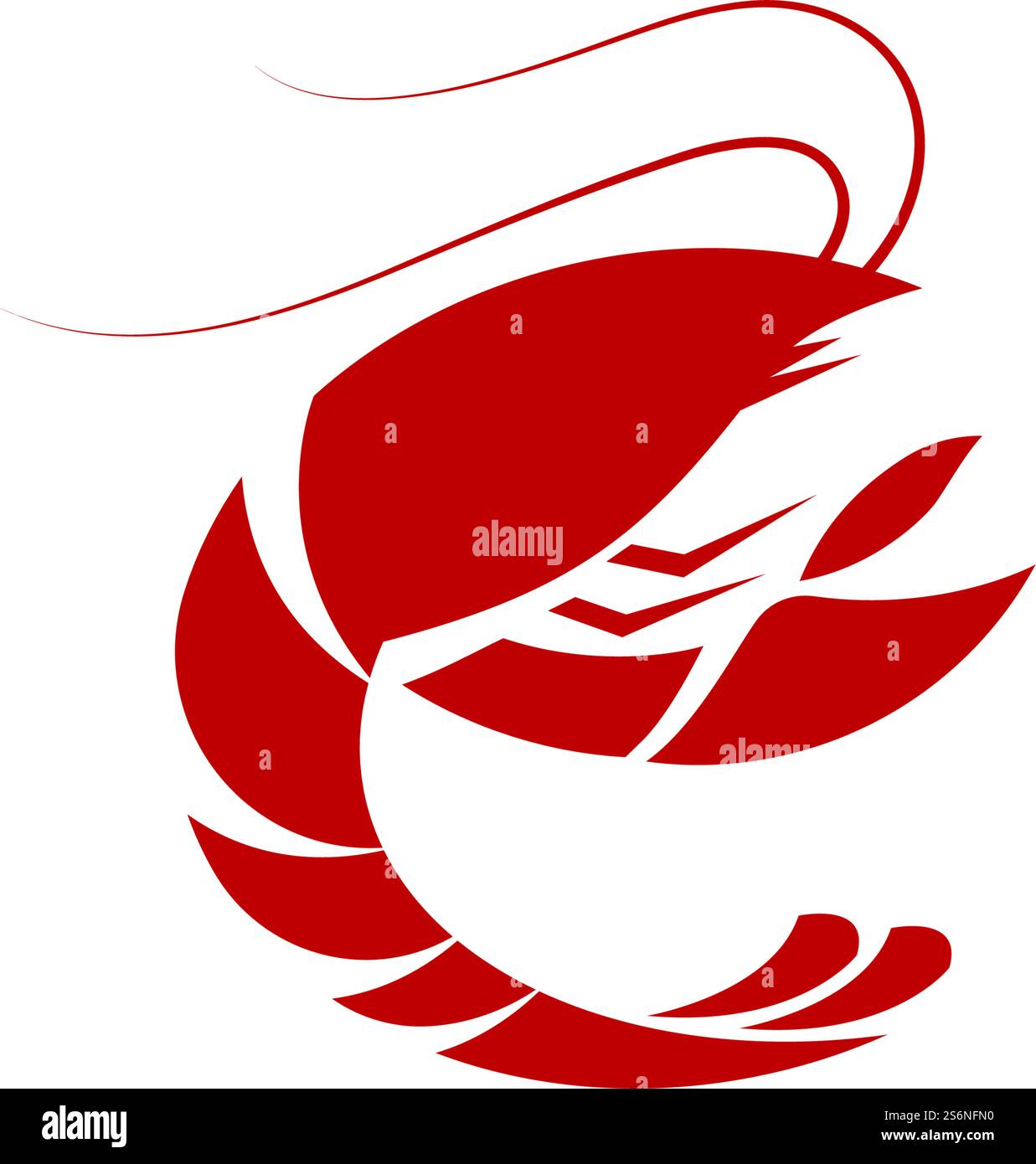 Hummerlogo Illustration Vektor-Design Stock Vektor