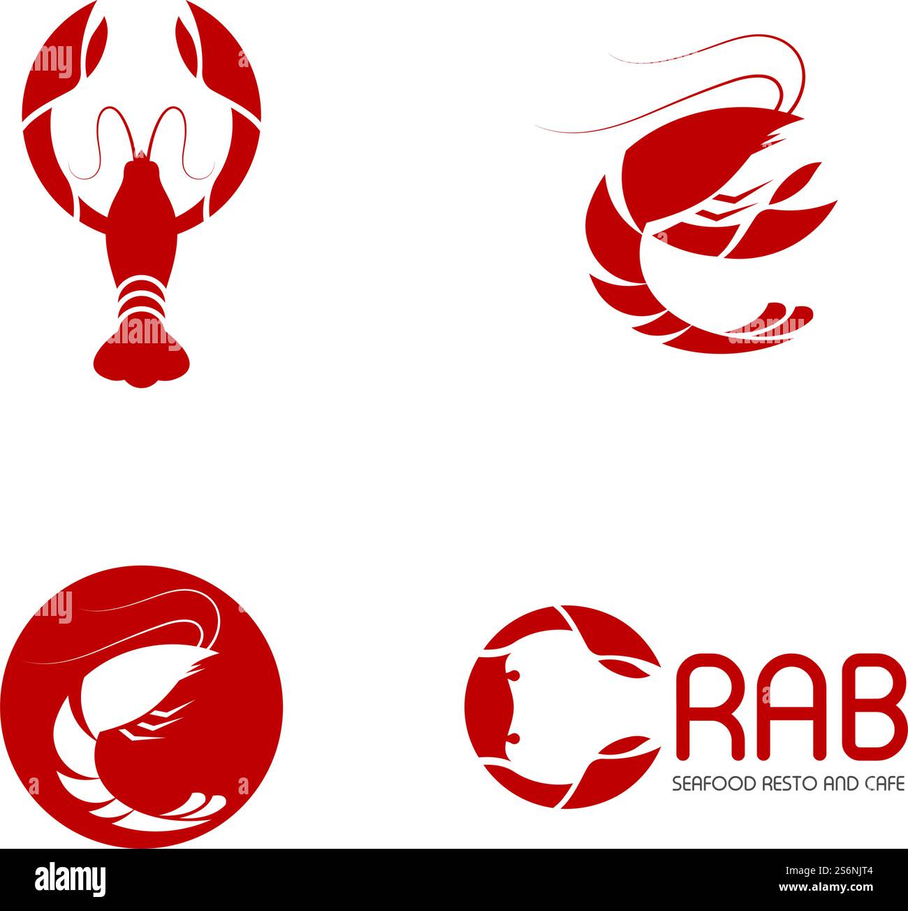 Hummerlogo Illustration Vektor-Design Stock Vektor