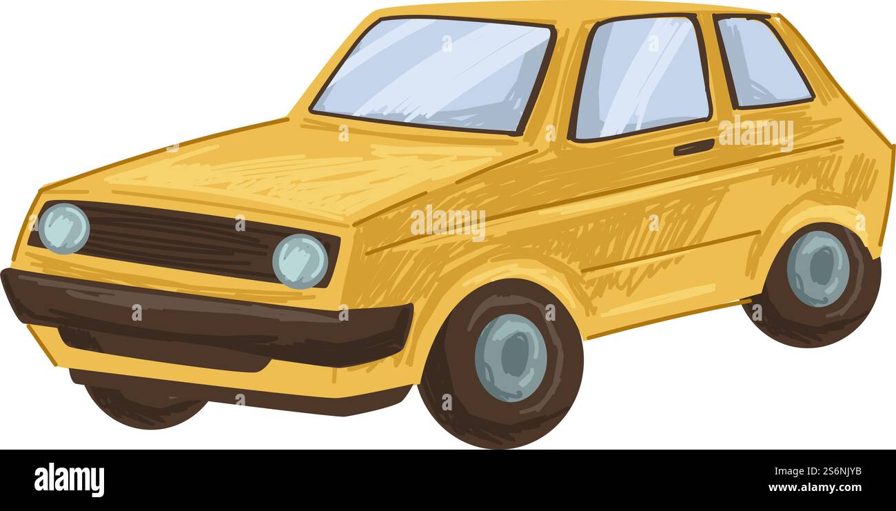 Altmodisches Auto, Minibus aus den 80er Jahren, isolierte Ikone des Autos, Oldtimer oder Retro-Modell. Klassische Maschine aus den 1980er Jahren und historischer Transport, exklusives Luxusauto und spezielles Auto. Vektor in abgewickelter Form. Oldtimer, Retro-Transport, Automobil 80er Stock Vektor