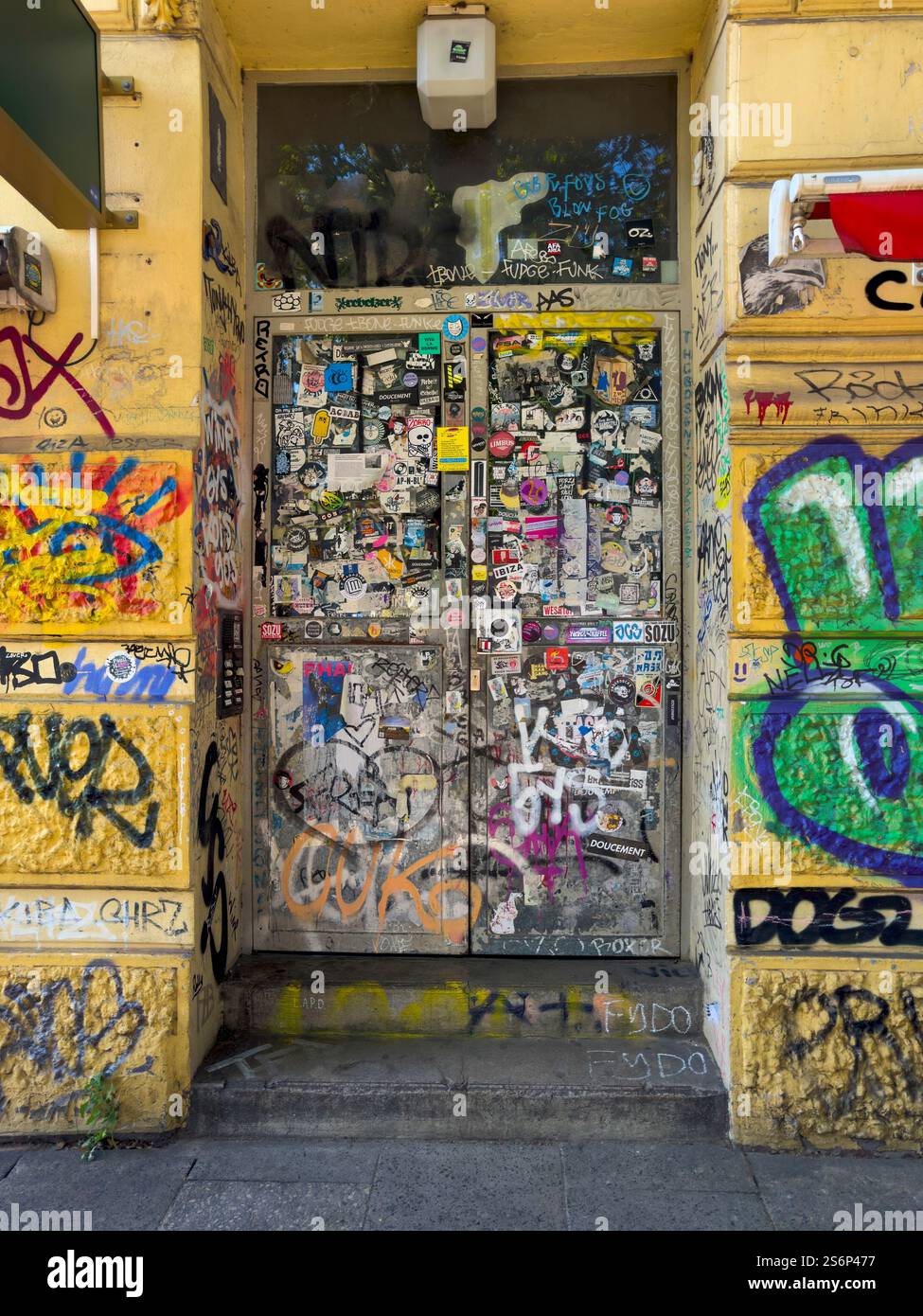 Graffiti-Malerei im Schanzenviertel, Hamburg, Deutschland, Europa Stockfoto