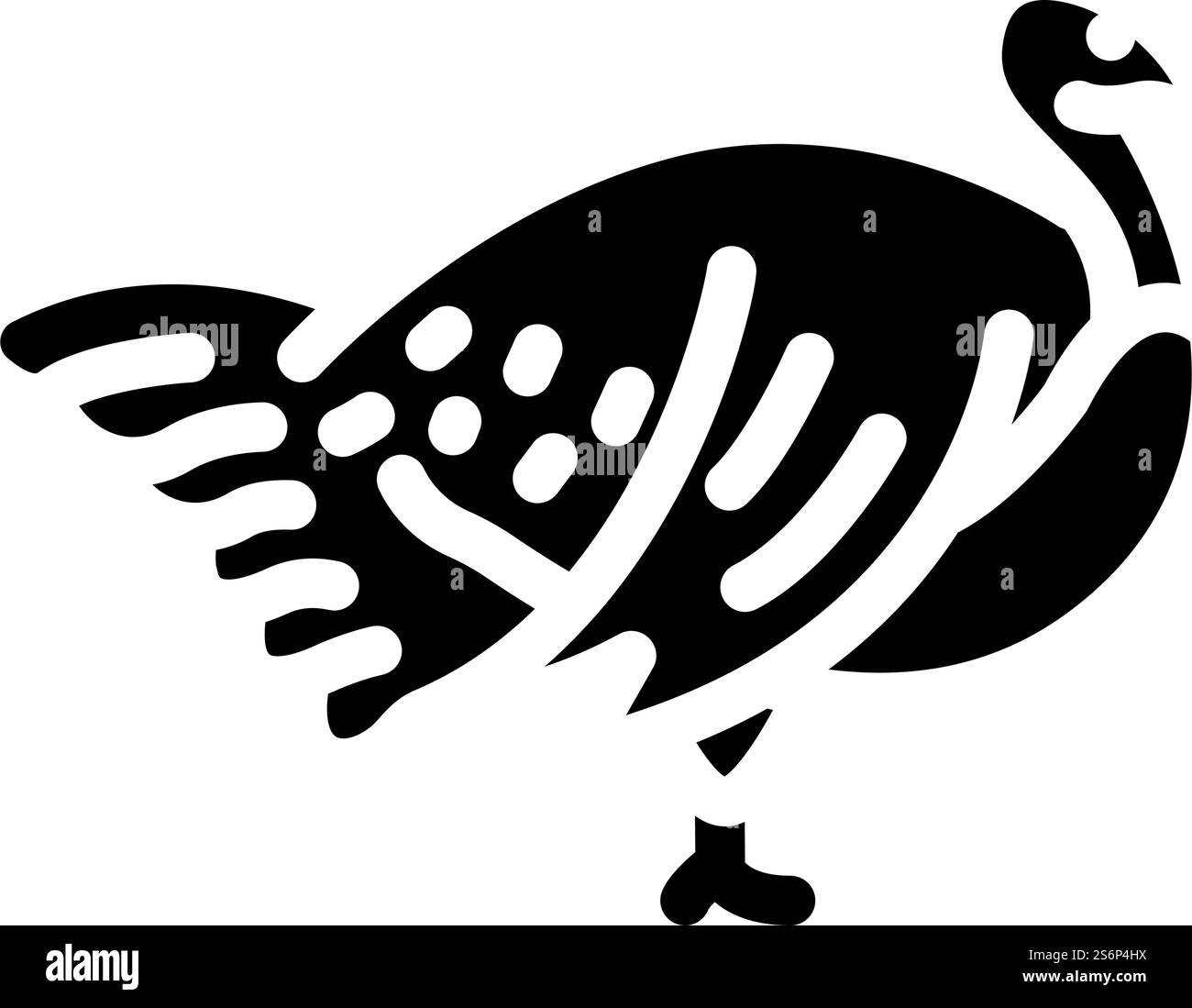 truthahn Farmland Vogel Glyphe Icon Vektor. Schild für putenfangvogel. Schwarze Abbildung des isolierten Kontursymbols. truthahn Farmland Vogel Glyphe Icon Vektor Illustration Stock Vektor