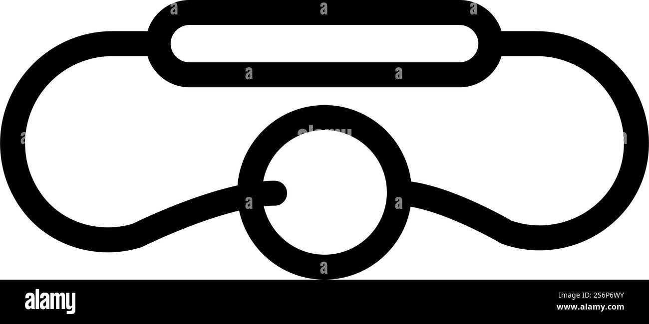 Tank-Banger-Linie-Symbolvektor. Tankbanger-Schild. Schwarze Abbildung des isolierten Kontursymbols. Vektorillustration Tank Banger Line Stock Vektor