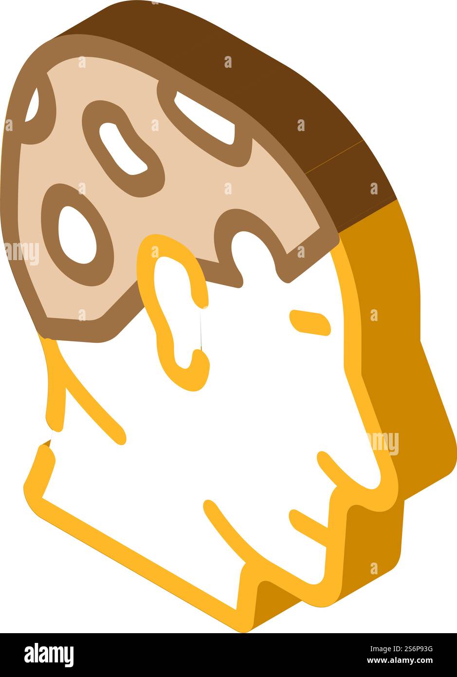 Alopecia areata isometrischer Iconvektor. Alopecia areata-Zeichen. Isolierte Symboldarstellung. Alopecia areata isometrische Iconvektorillustration Stock Vektor