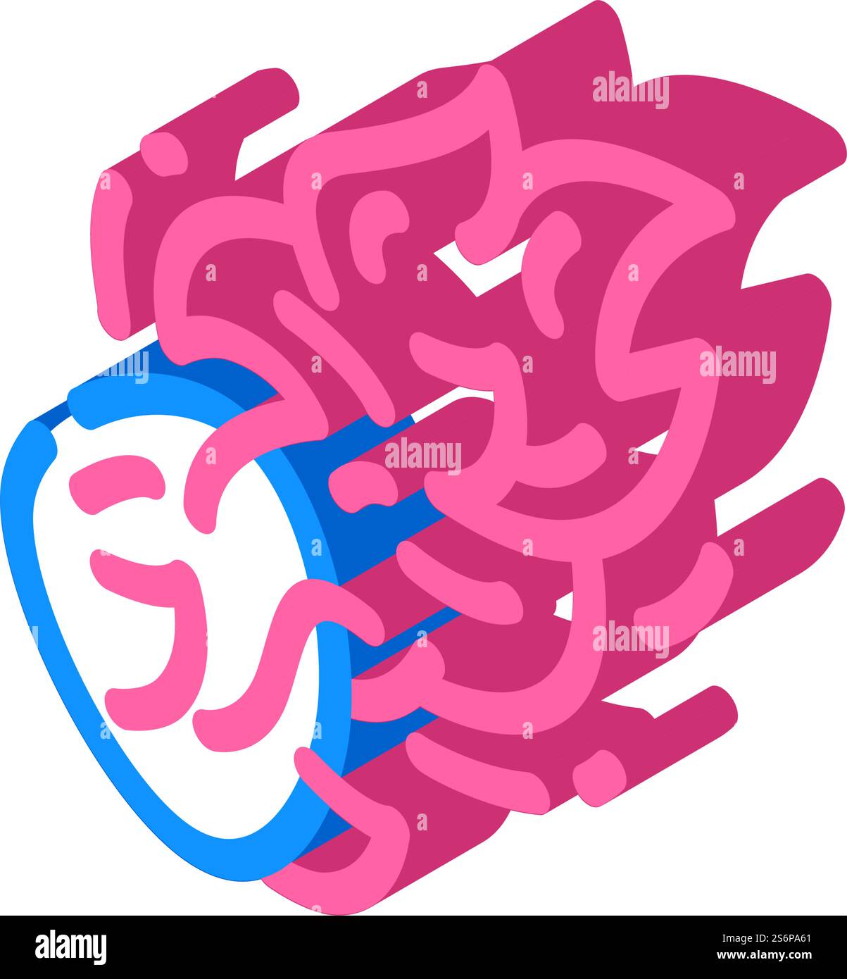 Isometrischer Symbolvektor für das Brennen von Boliden. Bolid-Brandzeichen. Isolierte Symboldarstellung. Isometrische Symbolvektorillustration für das Brennen von Boliden Stock Vektor