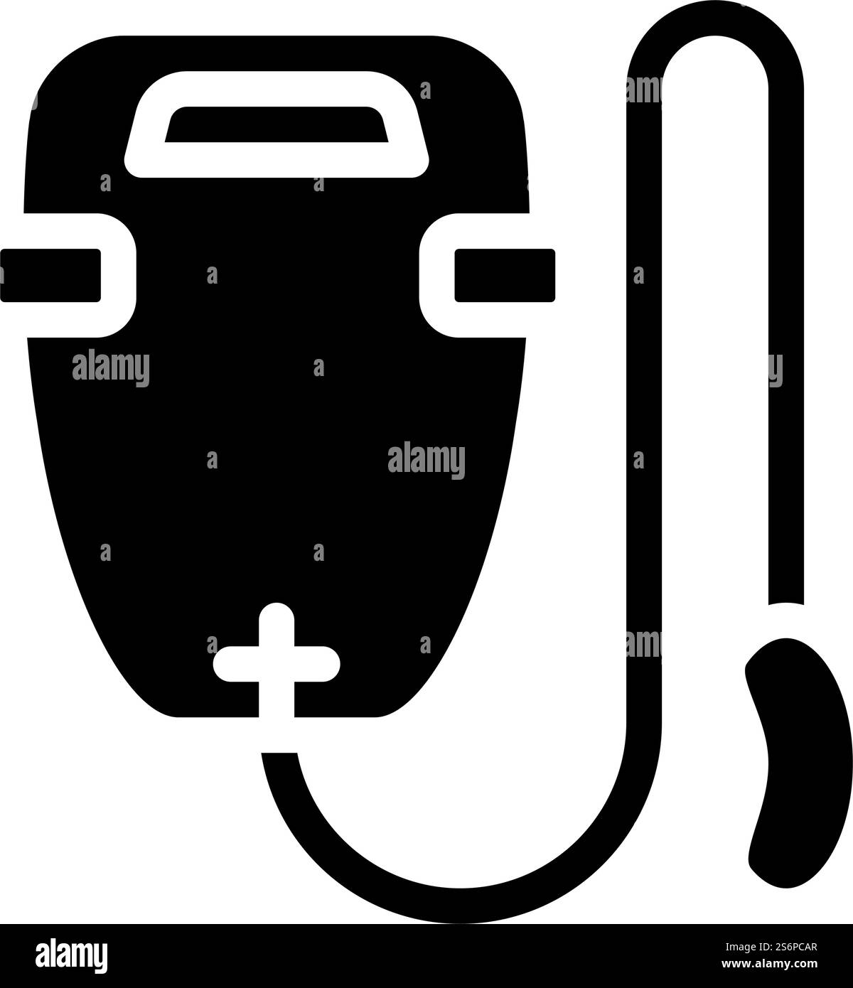 Boje Taucher Ausrüstung Glyphe Symbol Vektor. Schild mit Bojen-Taucherausrüstung. Schwarze Abbildung des isolierten Kontursymbols. Boje Taucher Ausrüstung Glyphe Symbol Vektor Illustration Stock Vektor
