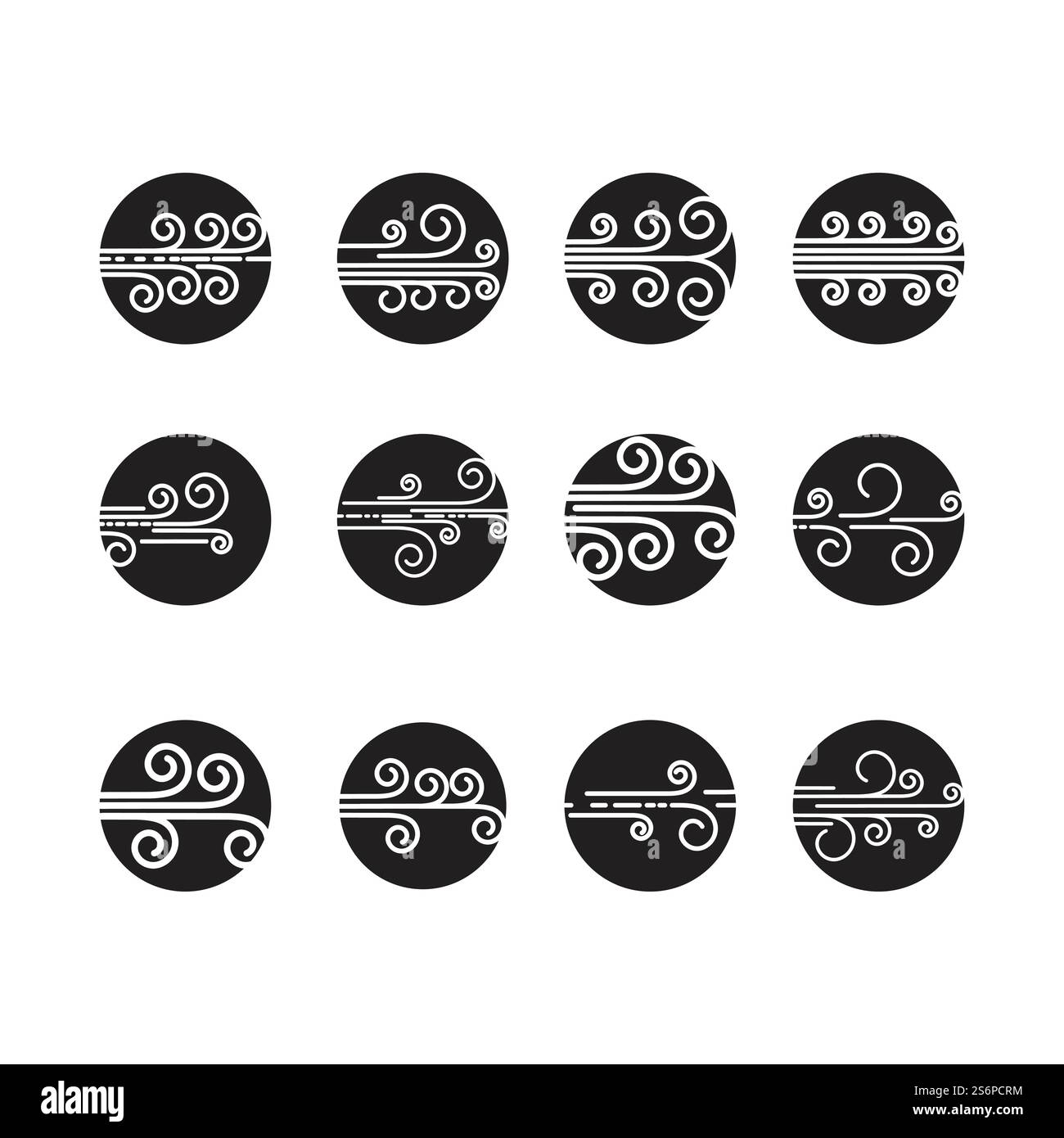 Wind vektor Icon Design Illustration Vorlage Stock Vektor