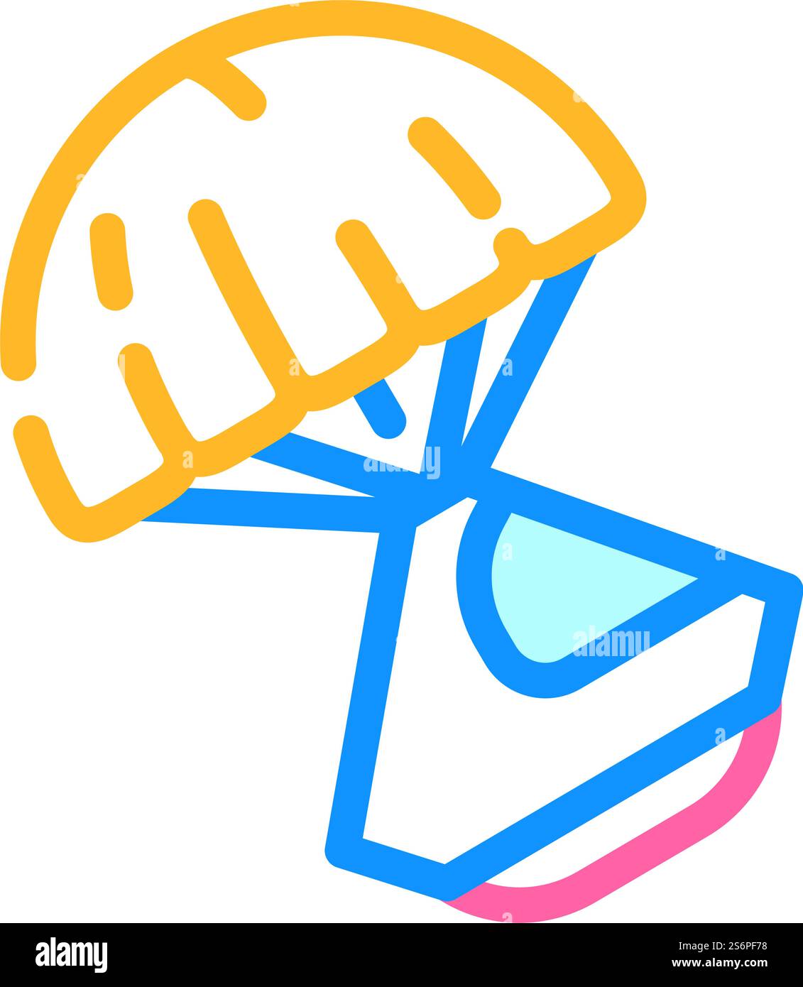 Farbsymbolvektor der Raumkapsel. Raumkapsel-Schild. Isolierte Symboldarstellung. Raumkapsel Farbe Symbol Vektor Illustration Stock Vektor