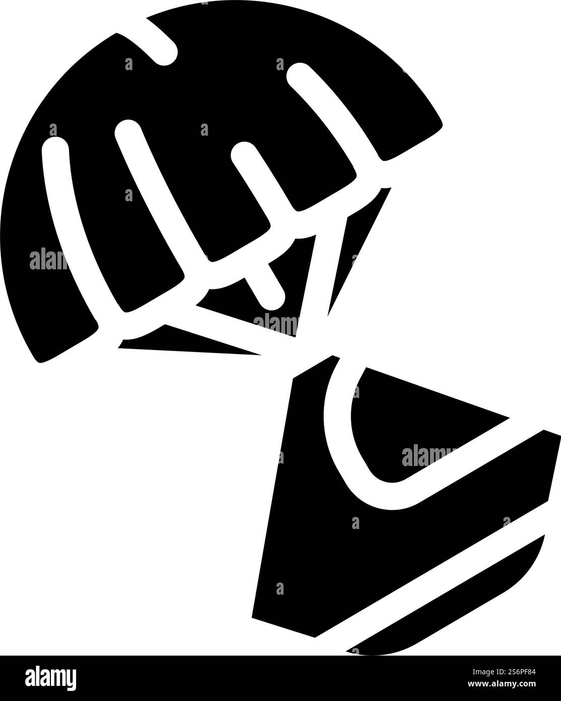 Symbolvektor der Space Capsule Glyphe. Raumkapsel-Schild. Schwarze Abbildung des isolierten Kontursymbols. Space Capsule Glyph Symbol Vektor Illustration Stock Vektor