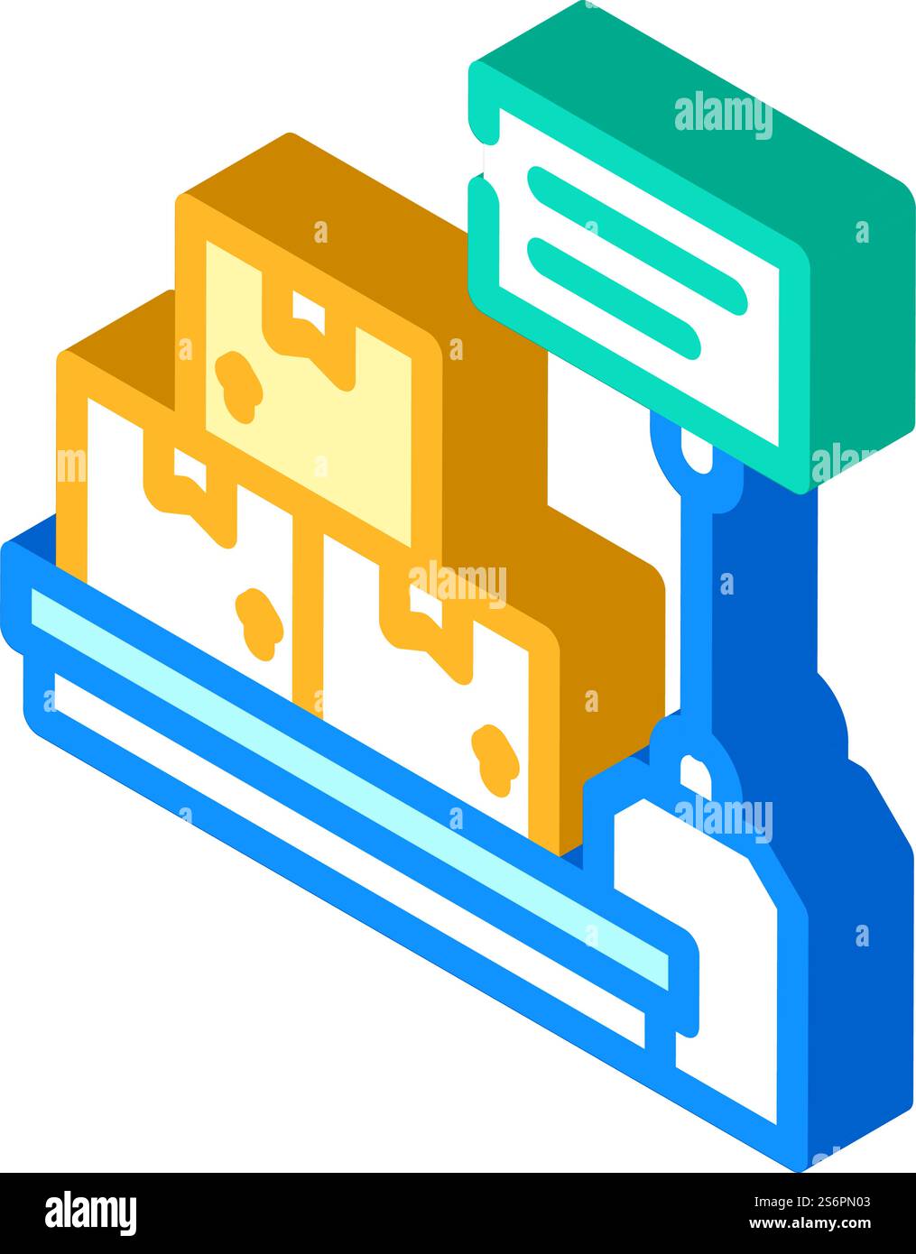Skaliert isometrische Symbolvektoren für Geräte. Schild Waage Equipment. Isolierte Symboldarstellung. Skaliert Isometrie Isometrie Vektorgrafik von Geräten Stock Vektor