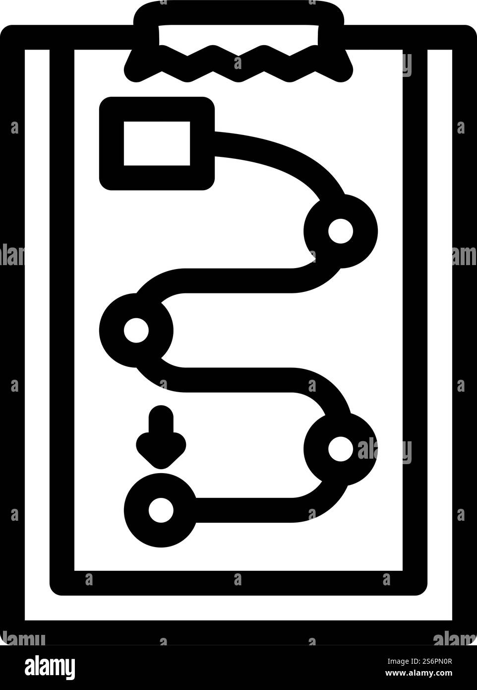 Symbolvektor für Logistikservice-Überwachungslinie. Überwachungsschild Logistikdienst. Schwarze Abbildung des isolierten Kontursymbols. Vektorgrafik der Linie zur Überwachung des Logistikdienstes Stock Vektor