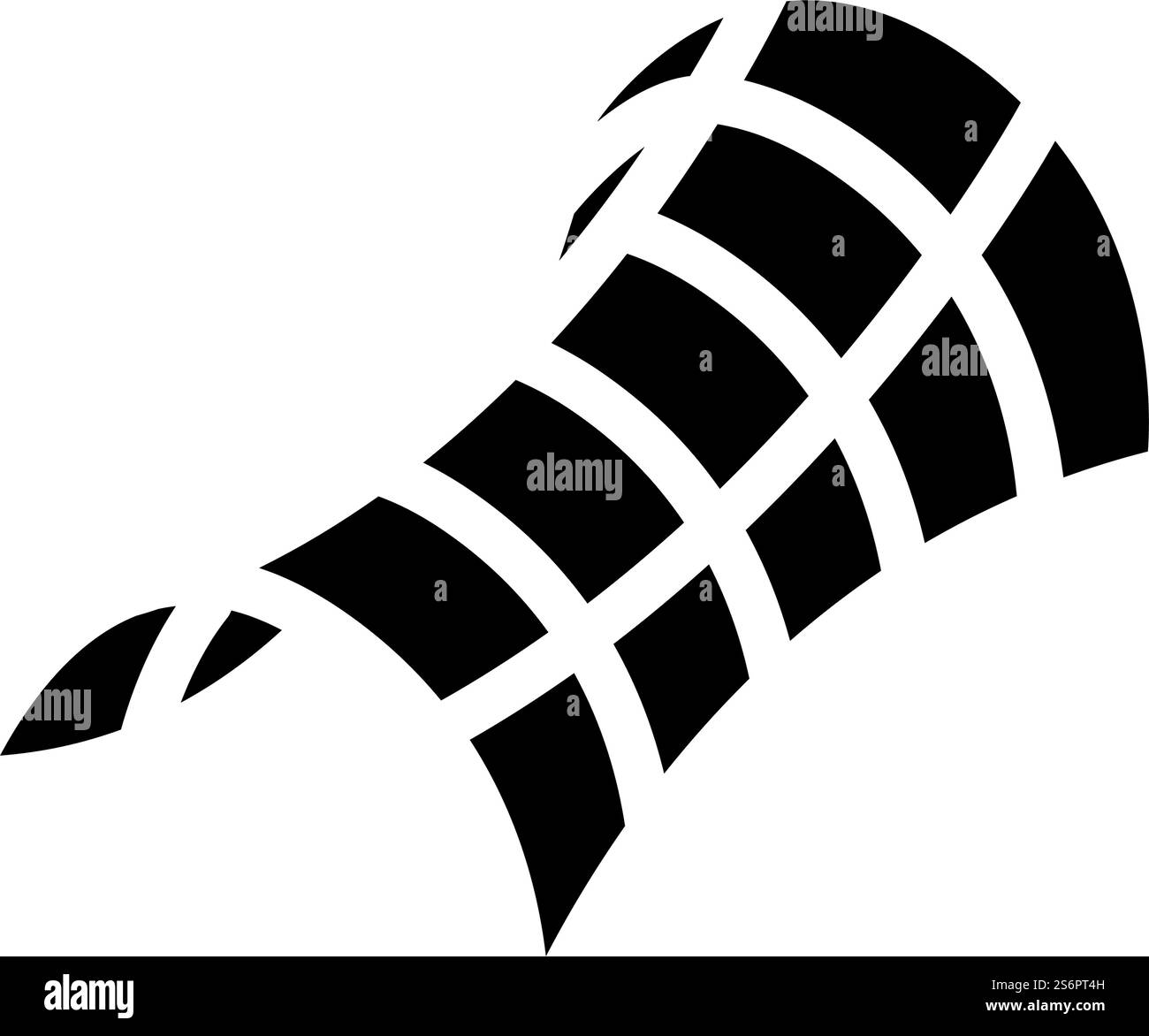 Sattelform des Universum-Glyphen-Iconvektors. Sattelform des Universumszeichens. Schwarze Abbildung des isolierten Kontursymbols. Sattelform der Universum-Glyphe-Symbol-Vektor-Illustration Stock Vektor