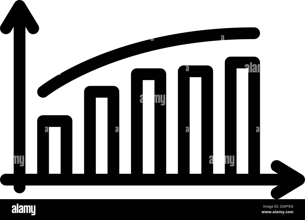 Infografik-Symbol-Vektor für Passiveinkommen. Infografik-Zeichen für passives Einkommen für Sozialleistungen. Schwarze Abbildung des isolierten Kontursymbols. Vorteil passives Einkommen Infografik Linie Symbol Vektor Illustration Stock Vektor