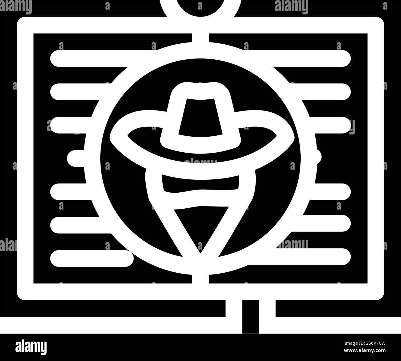 westliche Literatur Glyphe Icon Vektor. westliches Literaturschild. Schwarze Abbildung des isolierten Kontursymbols. westliche Literatur Glyphe Symbol Vektor Illustration Stock Vektor