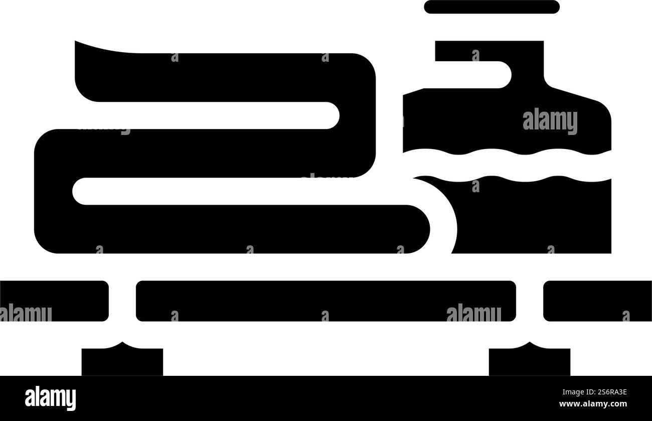 Spa Salon Accessoires Glyphe Icon Vektor. Schild mit Zubehör für Spa-Salon. Schwarze Abbildung des isolierten Kontursymbols. Spa Salon Zubehör Glyphe Icon Vektor Illustration Stock Vektor