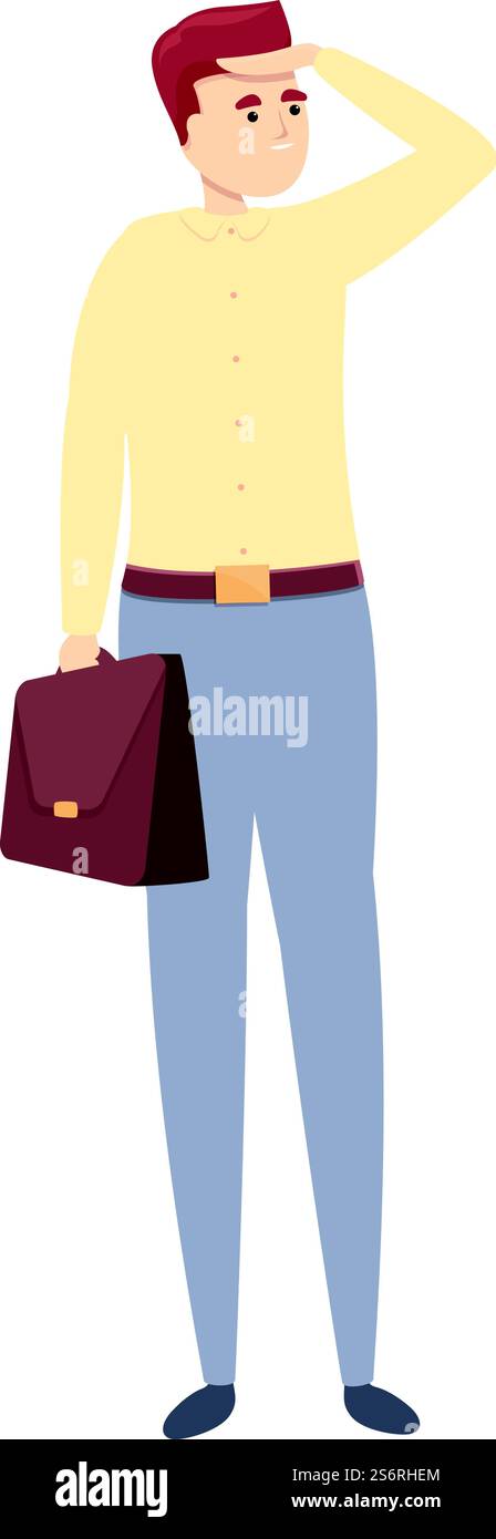 Arbeitsagentur Icon Cartoon Vektor. Büromitarbeiter. Computerteam. Arbeitsagentur Icon Cartoon Vektor. Büromitarbeiter Stock Vektor