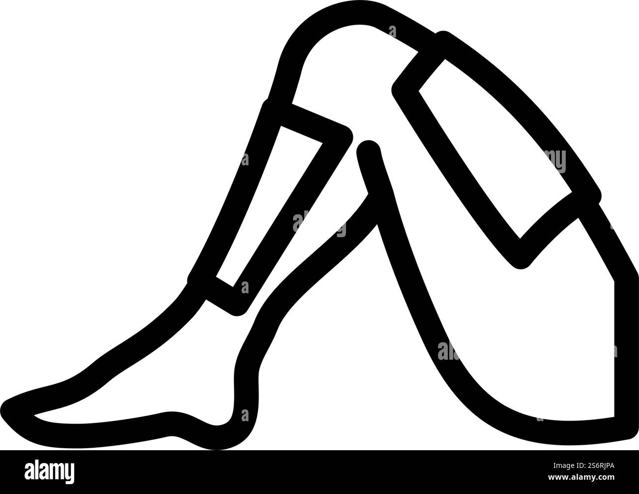 Wachs Enthaarung Verfahren Linie Symbol Vektor. Schild zur Wachsentfernung. Schwarze Abbildung des isolierten Kontursymbols. Wachsentfernung Verfahren Linie Symbol Vektor Illustration Stock Vektor