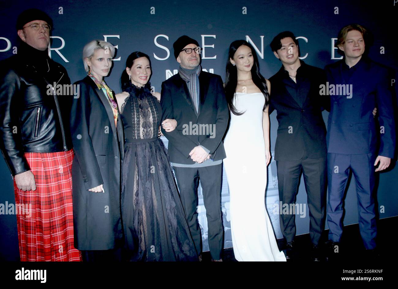 Januar 2025 für Chris Sullivan, Julia Fox, Lucy Liu, Steven Soderbergh, Callina Liang, Eddy Maday und West Mulholland bei Neon präsentieren Premiere auf dem AMC Lincolm Square 13 in New York. Januar 2025Credit: RW/Mediapunch Stockfoto