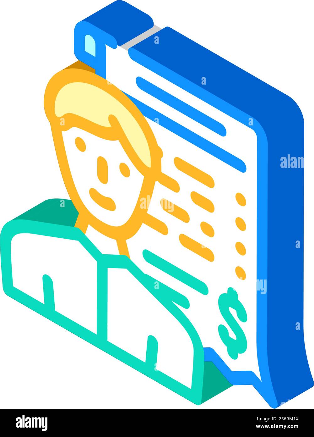 Eingang des isometrischen Symbolvektors für geschlossenen Handel. Empfang des geschlossenen Handelszeichens. Isolierte Symboldarstellung. Eingang der isometrischen Iconvektorgrafik für geschlossenen Handel Stock Vektor